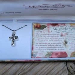 "My Prayer For Mom" Crucifix Necklace
