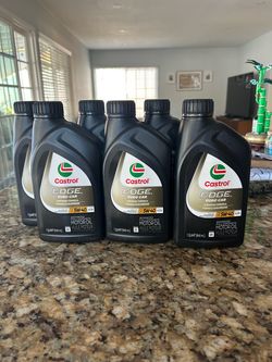 6 Castrol oil Euro car formula 5W-40