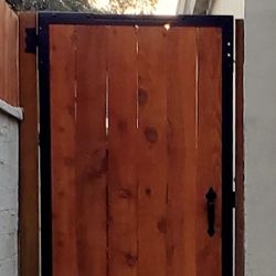 Metal Framed Wood Gate