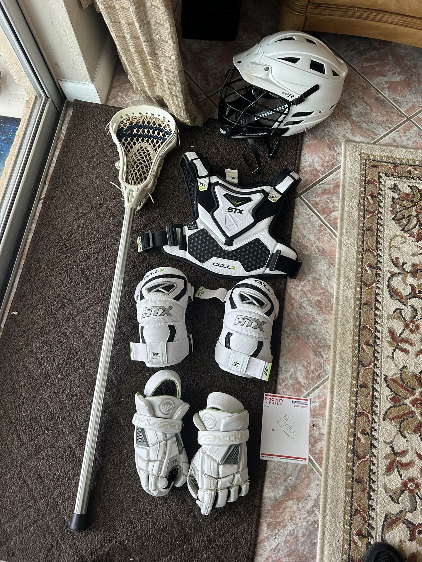 Lacrosse Equipment. Full Set . Higher End Gear