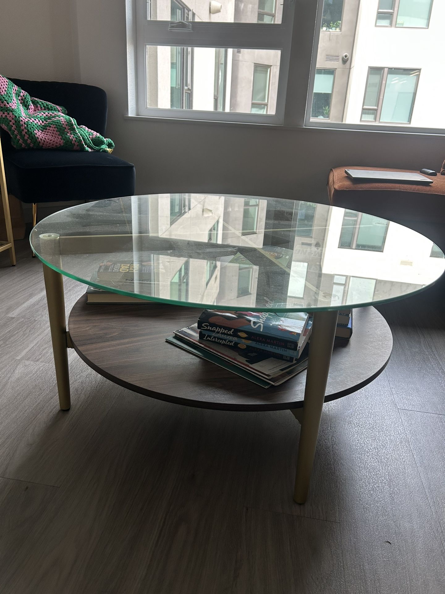 Glass Top Coffee Table 