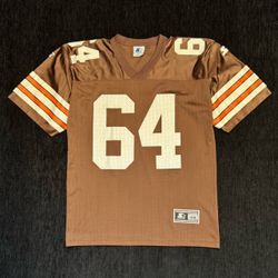 VINTAGE STARTER CLEVELAND BROWNS JERSEY SIZE MEDIUM