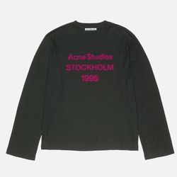 Acne Studios black long sleeve relaxed fit t-shirt