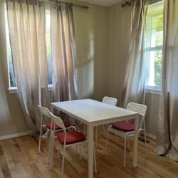 Ikea Table & 4 Chairs(Melltorp)