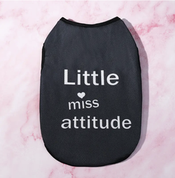 Pet Vest/Tank reads: “Little Miss Attitude”