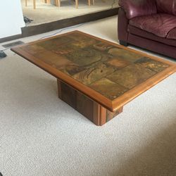 Paul Kingma Style Brutalist Coffee Table