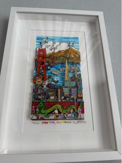 Charles Fazzino High over San Francisco, 17.5x11.25", y913509x