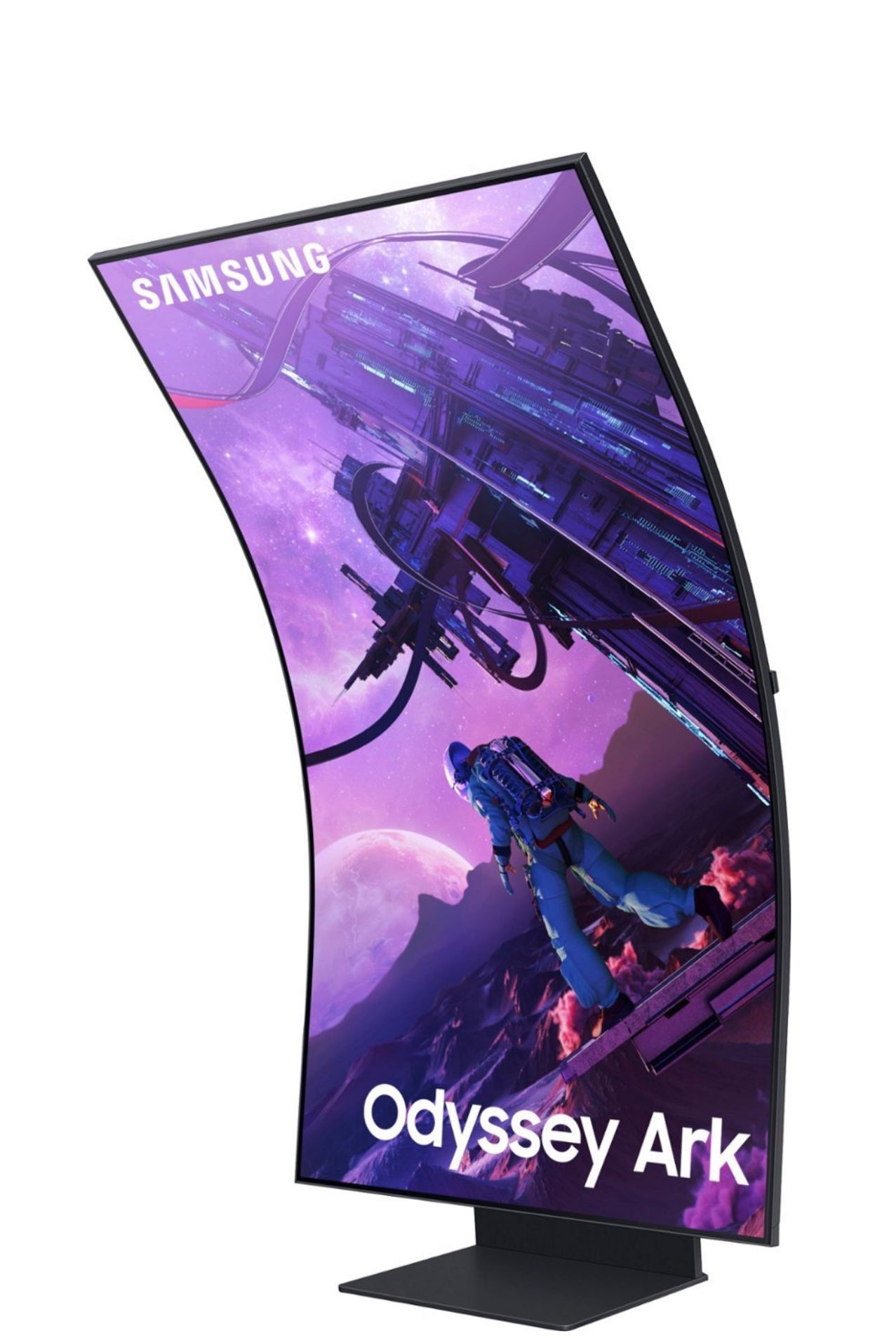 Samsung - Odyssey Ark 55” LED Curved 4K UHD Gaming Monitor - Black