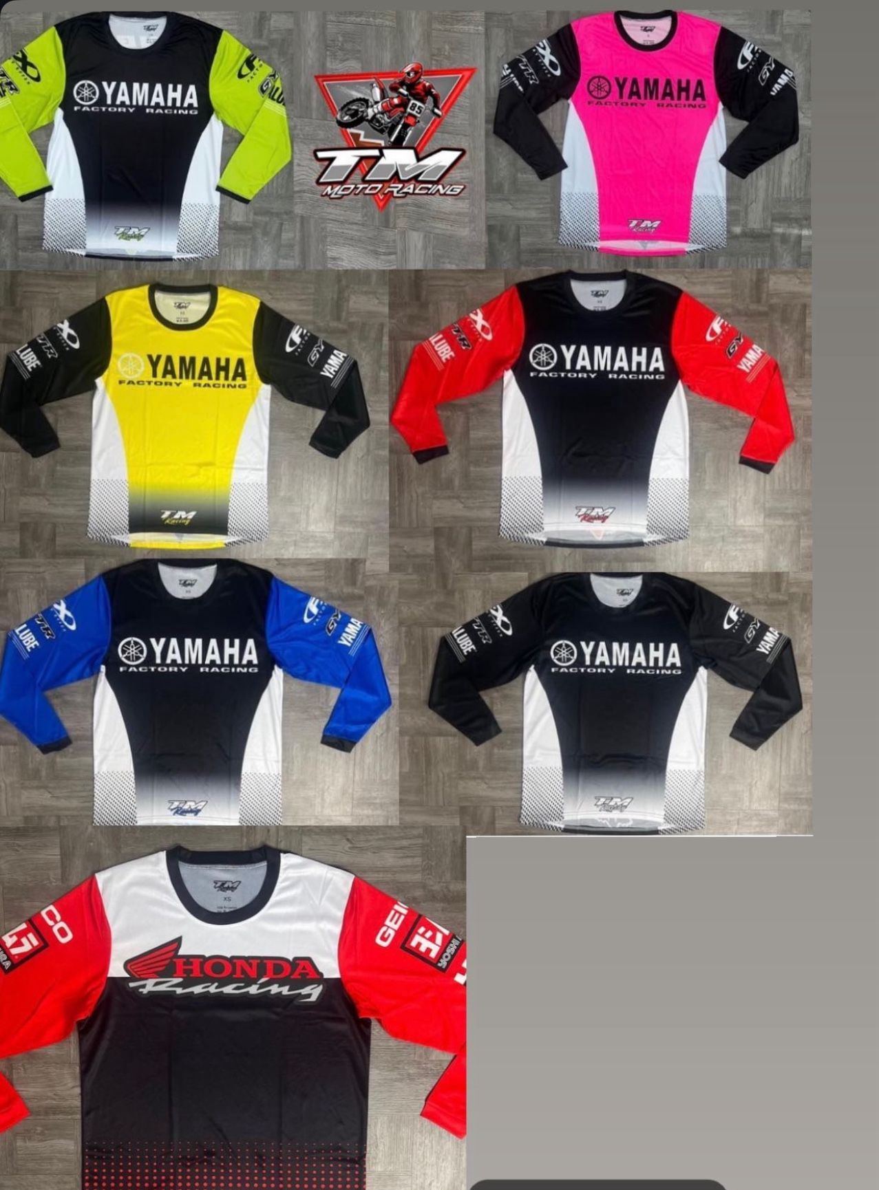 Yamaha/ Honda Jerseys   (Read Description!)