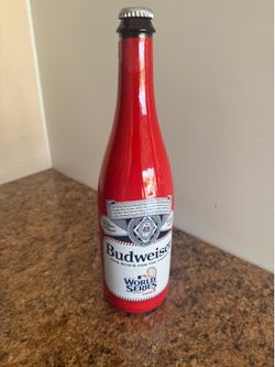 Dodgers Budweiser 2024 World Series Championship bottle