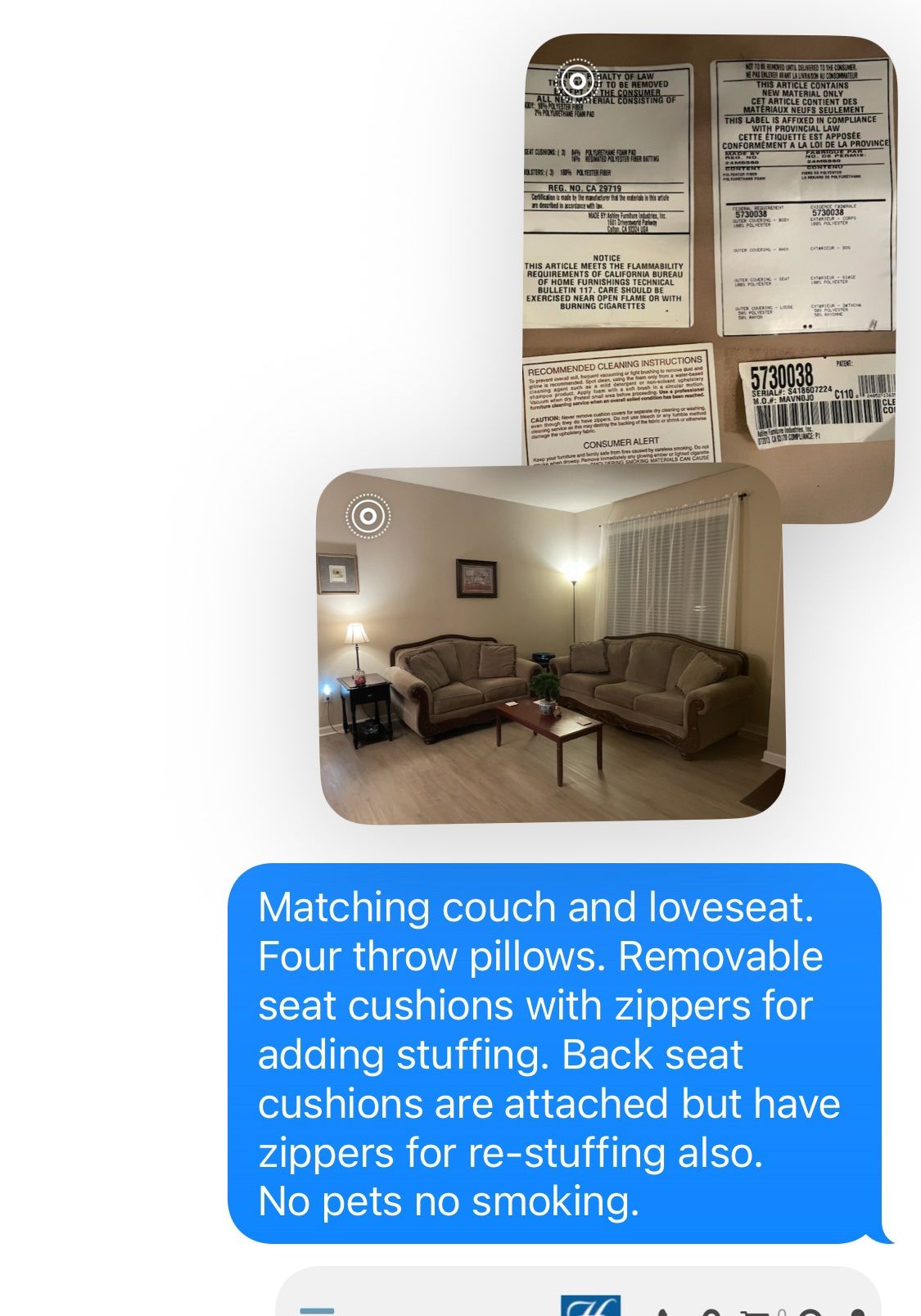 Elegant Well Made Sofa&Loveseat Do The Math 2 Fer