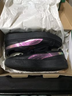 Puma sneakers (kicks) Basket Platform Rainbow JR size 5 1/2