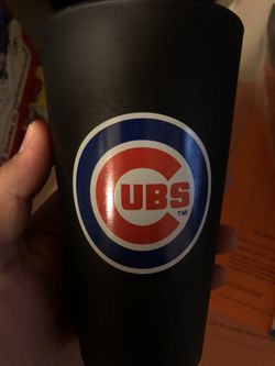 Cubs glass cup