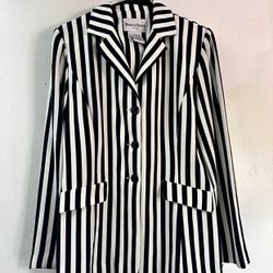 Danny & Nicole Womens Long Leaf Jacket Size 8