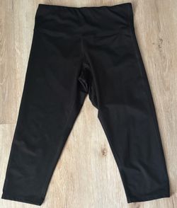 Womens XL Champion Black Capri Leggings