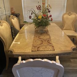 Handcrafted Custom Dining Room Table And 6 Chairs