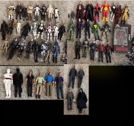 Huge Action Figure Collection Lot – Star Wars Black Series, Marvel Legends, MAFEX, NECA Horror, Invincible + Tons of Accessories