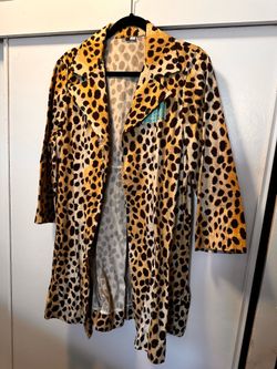 This is a rare L.A.M.B. by Gwen Stefani leopard print fragrance jacket Y2K