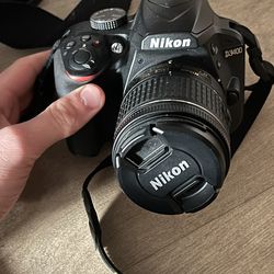 Nikon D3400 Digital Camera with AF-P Nikkor 18-55mm and 70-300mm Lenses