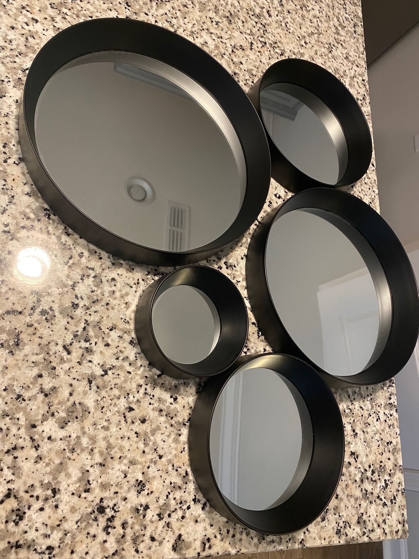 5 Circle Mirrors Decorative