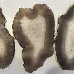 Three Decorative Agate Geodes