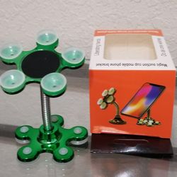 Magic Suction Cup Green mobile phone bracket