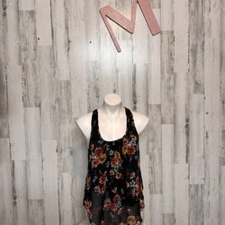 Ambiance floral blouse size medium
