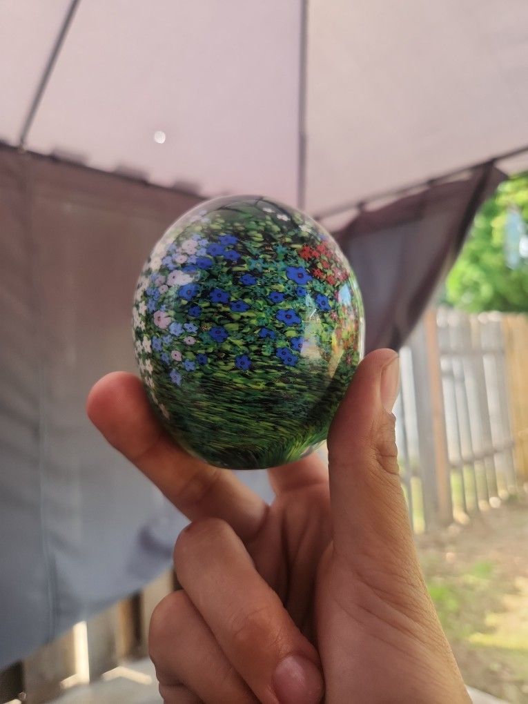 Monet Glass Paperweight
