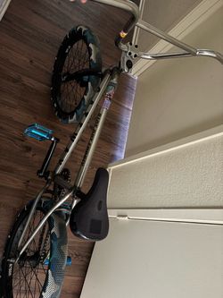Chrome BMX Bike with Camo Tires