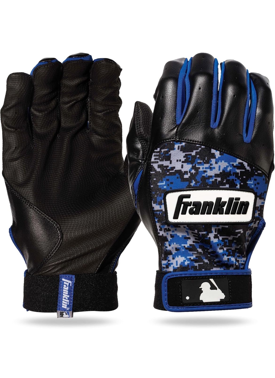 Franklin MLB Youth Batting Gloves, Digitek Camo Baseball/Softball, Small NEW