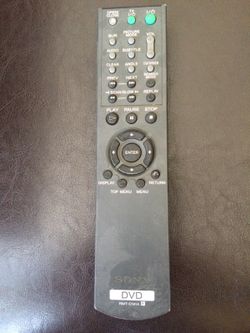 Sony DVD remote control