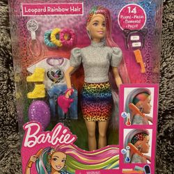 Barbie Leopard Rainbow Hair Doll - Rainbow Skirt  New in Package    Only $10
