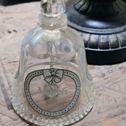 Vintage March Lead Crystal Handbell