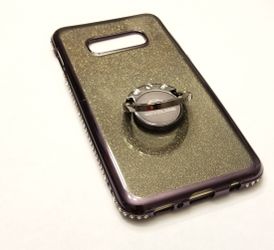 Galaxy S10E Diamond, Mauve Black Case