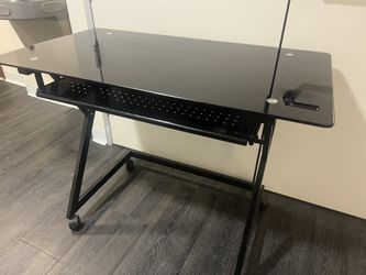 Metal/ Glass Desk  39 Wide 29.5 Tall 