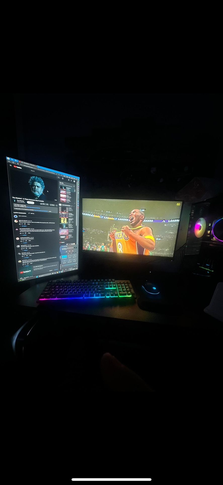 2 Monitors 165 Fps and 1 ibuypower pc