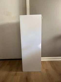 White Polystone Taper Planter