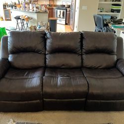 Leather Couch Recliner