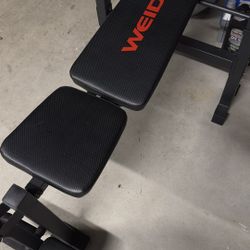 Weider Weight Bench And Barbell
