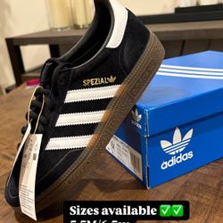 adidas Handball Spezial Black Gum Men Sizes 5.5M 6.5M