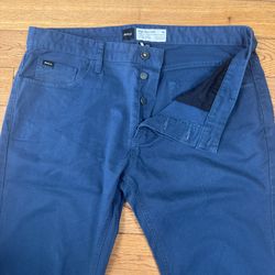 RVCA Men's Stay Chino Pants Navy Size: 36x32 Slim Fit Stretch 