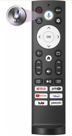 Replacement Remote Control for Hisense Smart Google TV，for Hisense UHD 4K ULED Google TVs