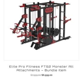 Elite Pro Fitness FTS2 Monster All Attachments - Bundle Item