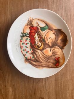Vintage Goebel Charlot Byj 1977 Christmas Collector Plate