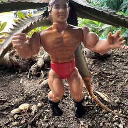 vintage Larry Zbyszko AWA Wrestling action figure by Remco from 1985. 