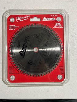 NEW Milwaukee 6-1/2” 60T Non-Ferrous Metal & Plastic Saw Blade 48-40-4005