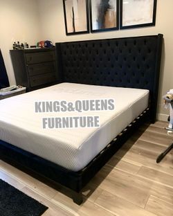 New king bed frame with Matress