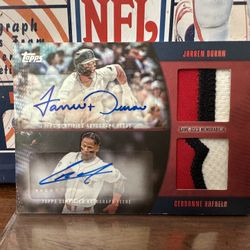 2025 Topps MLB Material Jarren Duran C Rafaela Dual Auto Patch 4/5 Boston