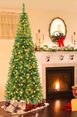 Christmas Tree 7.5ft Pre-Lit LED 