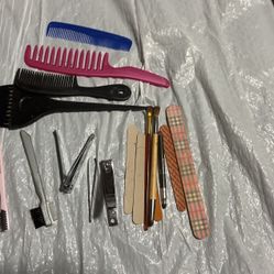 3 Combs One Brush 5 Nail File Two Toenail Clipper